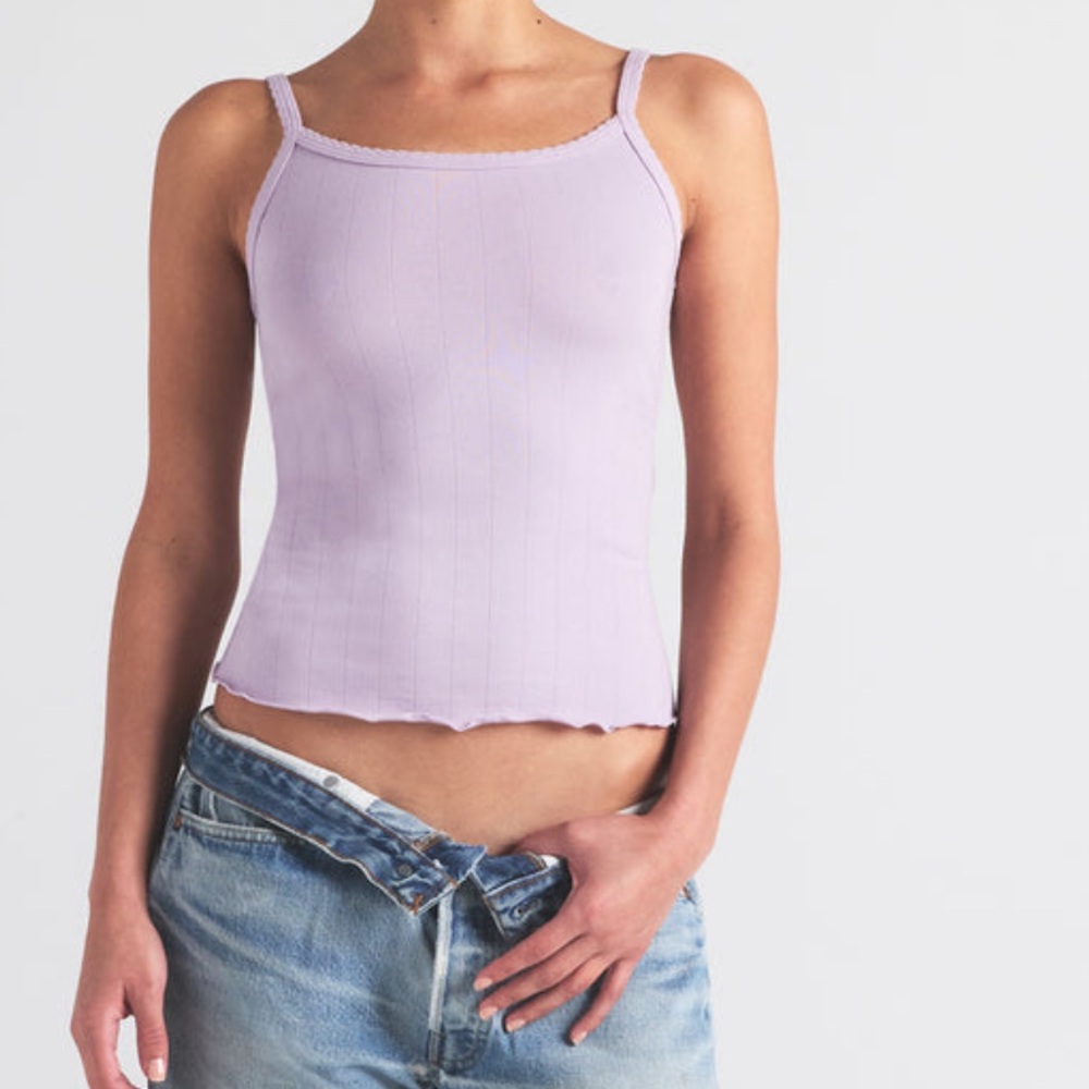Skims Drop Needle Pointelle Long Cami NWT